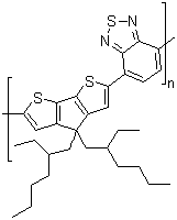 聚[2,1,3-苯并噻二唑-4,7-二基[4,4-双(2-乙基己基)-4H-环戊并[2,1-B:3,4-B]二噻吩-2,6-二基]]结构式_920515-34-0结构式