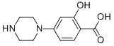 2-Hydroxy-4-(1-piperazinyl)benzoic acid Structure,920739-88-4Structure