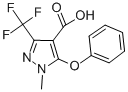 1-Methyl-5-phenoxy-3-(trifluoromethyl)-1h-pyrazole-4-carboxylic acid Structure,921939-08-4Structure