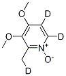 3,4-Dimethoxy-2-methylpyridine n-oxide-d3 Structure,922727-41-1Structure