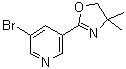 3-溴-5-(4,5-二氢-4,4-二甲基-2-噁唑)-吡啶结构式_923276-49-7结构式