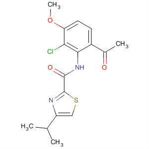 N-(6-acetyl-2-chloro-3-methoxyphenyl)-4-isopropylthiazole-2-carboxamide Structure,923289-37-6Structure