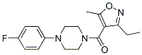 Methanone, (3-ethyl-5-methyl-4-isoxazolyl)[4-(4-fluorophenyl)-1-piperazinyl]- Structure,925147-88-2Structure