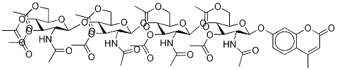 4-Methylumbelliferyl beta-Chitotetraose Tridecaacetate Structure,92574-74-8Structure