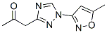 1-[1-(5-Methylisoxazol-3-yl)-1h-1,2,4-triazol-3-yl]acetone Structure,92658-77-0Structure