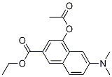 4-(乙酰基氧基)-6-(二甲基氨基)-2-萘羧酸乙酯结构式_926658-49-3结构式