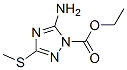 1H-1,2,4-triazole-1-carboxylicacid,5-amino-3-(methylthio)-,ethylester(9ci) Structure,92945-32-9Structure