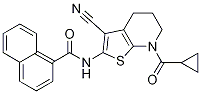 N-[3-cyano-7-(cyclopropylcarbonyl)-4,5,6,7-tetrahydrothieno[2,3-b]pyridin-2-yl]-1-naphthalenecarboxamide Structure,929700-76-5Structure