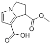 7(Methoxycarbonyl)- 6,7-dihydro-5h-pyrrolizine-1-carboxylic acid Structure,92992-17-1Structure