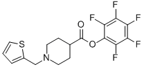 1-(噻吩-2-甲基)哌啶-4-羧酸五氟苯酯结构式_930111-06-1结构式