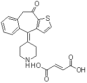 N-desmethylketotifen hydrogen fumarate Structure,930765-16-5Structure