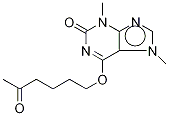 3,7-Dihydro-3,7-dimethyl-6-[(5-oxohexyl)oxy]-2h-purin-2-one Structure,93079-86-8Structure