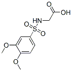 {[(3,4-Dimethoxyphenyl)sulfonyl]amino}aceticacid Structure,93129-41-0Structure