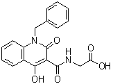 N-​[[4-​羟基-​2-​氧代-​1-​(苯基甲基)​-​1,​2-​二氢-​3-​喹啉]​羰基]​甘氨酸结构式_931398-72-0结构式