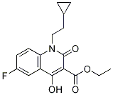 1-(2-Cyclopropylethyl)-6-fluoro-1,2-dihydro-4-hydroxy-2-oxo-3-quinolinecarboxylic acid ethyl ester Structure,931399-20-1Structure