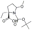 5-甲氧基吡咯烷-1,2-二羧酸-(2R)-1-叔丁基-2-乙酯结构式_932040-49-8结构式