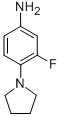 3-Fluoro-4-(pyrrolidin-1-yl)aniline Structure,93246-54-9Structure