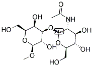 Methyl 3-O-(2-acetamido-2-deoxyhexopyranosyl)hexopyranoside Structure,93253-17-9Structure