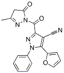 3-[(4,5-二氢-3-甲基-5-氧代-1H-吡唑-1-基)羰基]-5-(2-呋喃)-1-苯基-1H-吡唑-4-甲腈结构式_933065-57-7结构式