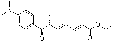 (2E,4e,6r,7r)-ethyl7-(4-(dimethylamino) phenyl)-7-hydroxy-4,6-dimethylhepta-2,4-dienoate Structure,934246-98-7Structure