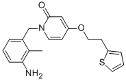 1-(3-氨基-2-甲基-苄基)-4-(2-噻吩-2-基-乙氧基)-2-吡啶酮结构式_934628-27-0结构式