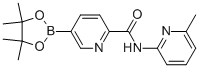 N-(6-甲基-2-吡啶)-5-(4,4,5,5-四甲基-1,3,2-二噁硼烷-2-基)-2-吡啶羧酰胺结构式_936091-08-6结构式