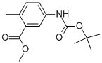 Methyl 5-[(tert-butoxycarbonyl)amino]-2-methylbenzoate Structure,936129-48-5Structure