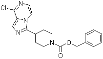 4-(8-氯咪唑并[1,5-a]吡嗪-3-基)-1-哌啶羧酸苯甲酯结构式_936901-81-4结构式