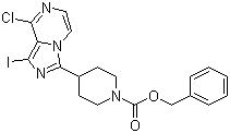 4-(8-氯-1-碘咪唑并[1,5-a]吡嗪-3-基)-1-哌啶羧酸苄酯结构式_936901-82-5结构式