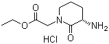 (S)-ethyl 2-(3-amino-2-oxopiperidin-1-yl)acetate hydrochloride Structure,937057-79-9Structure