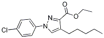 Ethyl1-(4-chlorophenyl)-4-pentyl-1h-pyrazole-3-carboxylate Structure,93722-69-1Structure