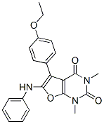 5-(4-乙氧基苯基)-1,3-二甲基-6-(苯基氨基)-呋喃并[2,3-d]嘧啶-2,4(1h,3h)-二酮结构式_938036-93-2结构式