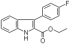 3-(4-Fluorophenyl)indole-2-carboxylic acid ethyl ester Structure,93957-39-2Structure