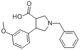 1-Benzyl-4-(3-methoxyphenyl)pyrrolidine-3-carboxylic acid Structure,939757-61-6Structure