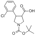 1-Boc-4-(2-chlorophenyl)pyrrolidine-3-carboxylic acid Structure,939757-93-4Structure