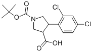 4-(2,4-二氯-苯基)-吡咯烷-1,3-二羧酸 1-叔丁酯结构式_939758-02-8结构式