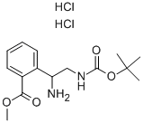 2-(1-氨基-2-叔丁氧基羰基氨基-乙基)-苯甲酸甲酯双盐酸盐 salt结构式_939760-44-8结构式