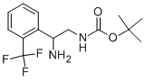 [2-氨基-2-(2-三氟甲基-苯基)-乙基]-氨基甲酸叔丁酯盐酸盐结构式_939760-48-2结构式