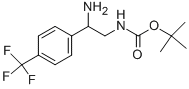 [2-氨基-2-(4-三氟甲基-苯基)-乙基]-氨基甲酸叔丁酯盐酸盐结构式_939760-56-2结构式