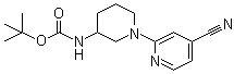 (4-氰基-3,4,5,6-四氢-2H-[1,2]联吡啶-3-基)-氨基甲酸叔丁酯结构式_939986-28-4结构式