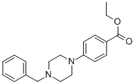 4-(4-Benzyl-1-piperazinyl)benzoic acid ethyl ester Structure,94038-25-2Structure