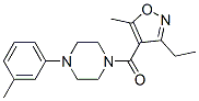 Methanone, (3-ethyl-5-methyl-4-isoxazolyl)[4-(3-methylphenyl)-1-piperazinyl]- Structure,940824-78-2Structure