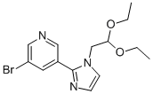 3-Bromo-5-(1-(2,2-diethoxyethyl)-1H-imidazol-2-yl)pyridine Structure,941294-55-9Structure