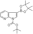 N-Boc-3-(4,4,5,5-四甲基-1,3,2-二噁硼烷-2-基)-7-氮杂吲哚结构式_942070-47-5结构式