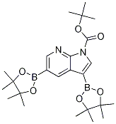 Tert-butyl 3,5-bis(4,4,5,5-tetramethyl-1,3,2-dioxaborolan-2-yl)-1h-pyrrolo[2,3-b]pyridine-1-carboxylate Structure,942070-54-4Structure