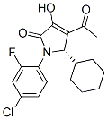 2H-Pyrrol-2-one, 4-acetyl-1-(4-chloro-2-fluorophenyl)-5-cyclohexyl-1,5-dihydro-3-hydroxy-, (5S)- Structure,942222-78-8Structure