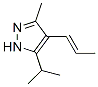 1H-pyrazole,3-methyl-5-(1-methylethyl)-4-(1-propenyl)-,(e)-(9ci) Structure,94223-05-9Structure