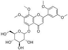 2-(2,5-二甲氧基苯基)-5-(BETA-D-吡喃葡萄糖基氧基)-7,8-二甲氧基-4H-1-苯并吡喃-4-酮结构式_942626-75-7结构式