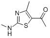 1-(4-甲基-2-(甲基氨基)噻唑-5-基)乙酮结构式_94284-66-9结构式