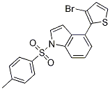 4-(3-Bromo-thiophen-2-yl)-1-(toluene-4-sulfonyl)-1h-indole Structure,942920-42-5Structure